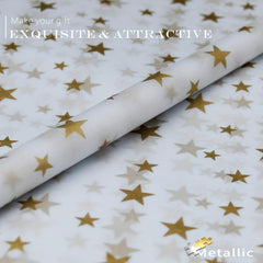 Metallic Print Wrapping Paper Translucent Tissue Paper Craft Paper