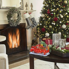 Christmas Truck Pop Up Ornament Greeting Card