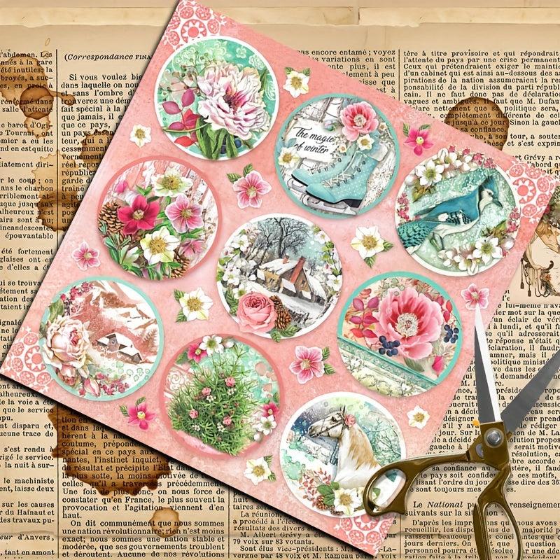 17pcs Christmas Winter Gift Wrap Paper Tissue Flower Bouquet Supplies