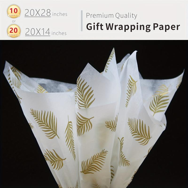 Metallic Print Translucent Wrapping Paper Craft Paper Gift Tissue Paper Bulk