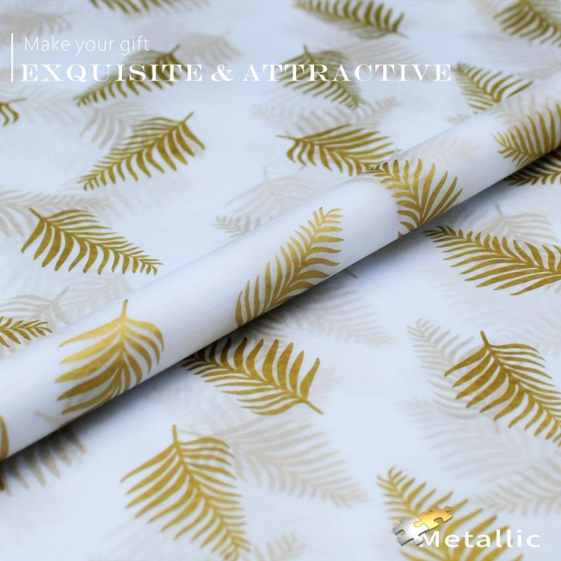 Metallic Print Translucent Wrapping Paper Craft Paper Gift Tissue Paper Bulk