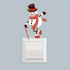 Christmas Toilet Sticker Santa Snowman Elk Switch Decoration