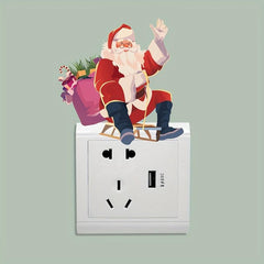 Christmas Toilet Sticker Santa Snowman Elk Switch Decoration