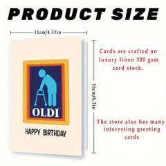 Funny Happy Birthday Card - Unique Humorous 40th 50th 60th Birthday Gift