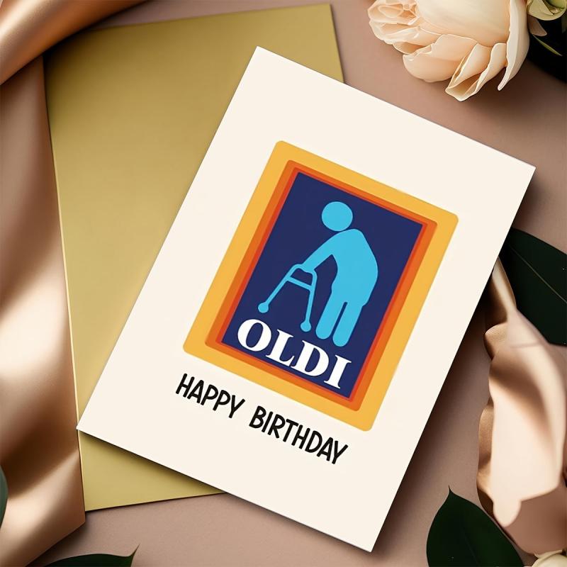 Funny Happy Birthday Card - Unique Humorous 40th 50th 60th Birthday Gift