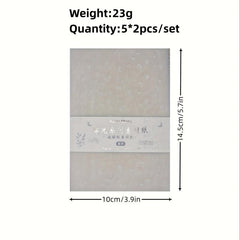 10pcs Craft Paper Set for Scrapbooking & Journaling