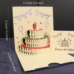 Happy Birthday Card 3D LIGHT & MUSIC Pop Up Card