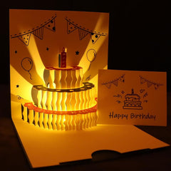 Happy Birthday Card 3D LIGHT & MUSIC Pop Up Card
