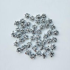50pcs Mini Christmas Bows 2 Metallic Star Mini Gift Bow Self Adhesive Bows