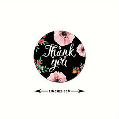 500 Thank You For Stickers 2.54cm Round Adhesive Business Stickers