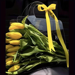 Transparent PVC Pattern Bouquet Packaging Bag Gift Flower Bag