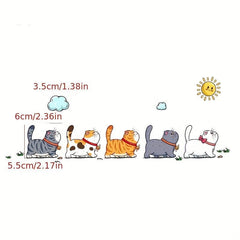 Funny Climbing Cats Vinyl Car Sticker Scratch Cover Decal
