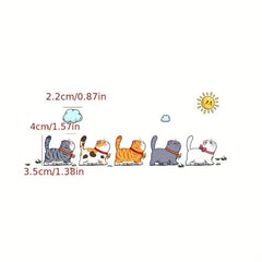 Funny Climbing Cats Vinyl Car Sticker Scratch Cover Decal