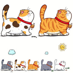 Funny Climbing Cats Vinyl Car Sticker Scratch Cover Decal