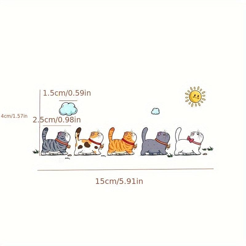Funny Climbing Cats Vinyl Car Sticker Scratch Cover Decal