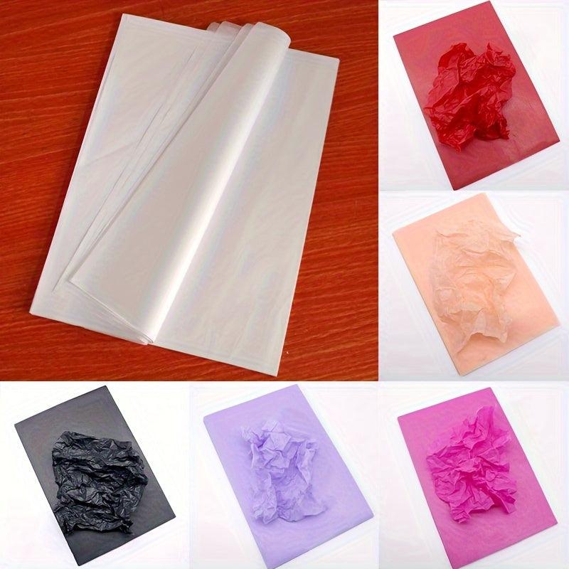 100pcs A5 Translucent Tissue Paper for Clothing Shoes DIY Gift Packaging