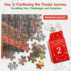 Advent Calendar Christmas Jigsaw Puzzle 1000 Piece Gift For Xmas Countdown