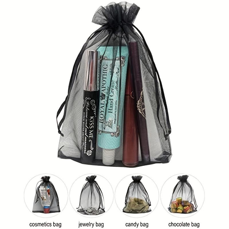 10pcs Drawstring Gift Bag Candy Organza Bag Drawstring Bag Gift Bag Jewelry Bag