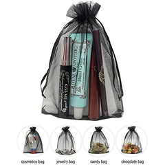 10pcs Drawstring Gift Bag Candy Organza Bag Drawstring Bag Gift Bag Jewelry Bag