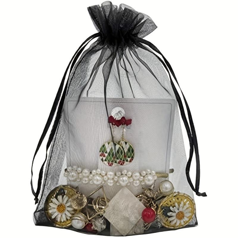 10pcs Drawstring Gift Bag Candy Organza Bag Drawstring Bag Gift Bag Jewelry Bag