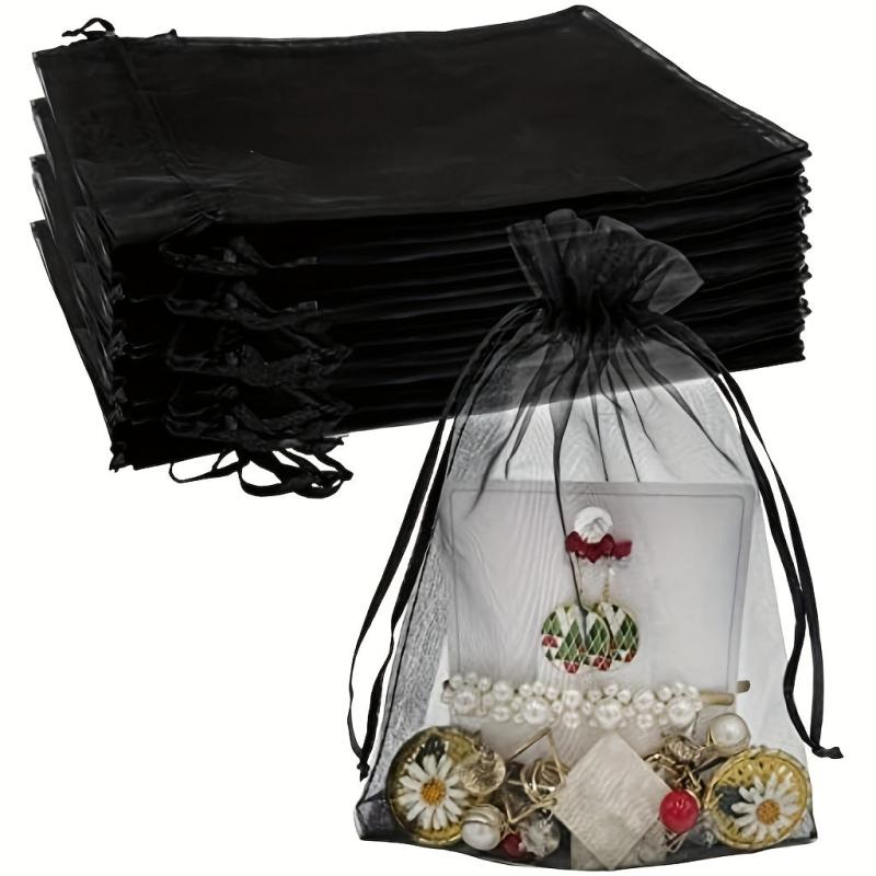 10pcs Drawstring Gift Bag Candy Organza Bag Drawstring Bag Gift Bag Jewelry Bag