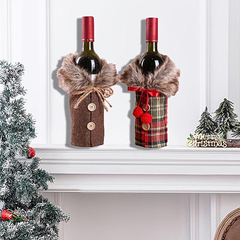 Christmas Wine Cover Navidad Party Favors