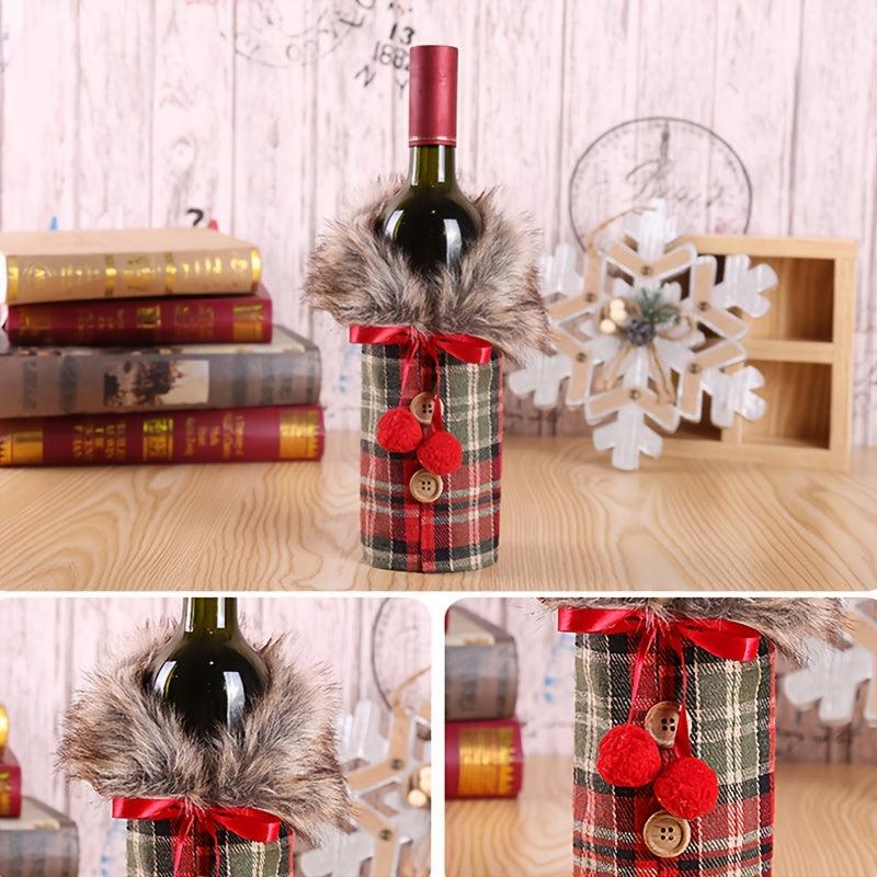 Christmas Wine Cover Navidad Party Favors