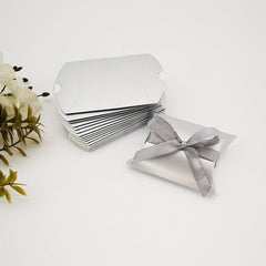 10pcs Mini Pillow Shaped Gift Bag Jewelry Gift Packaging Paper Box
