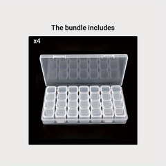 28 Grid Jewelry Storage Container for Rings Earrings Necklaces Beads
