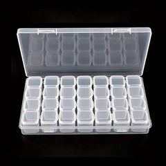 28 Grid Jewelry Storage Container for Rings Earrings Necklaces Beads