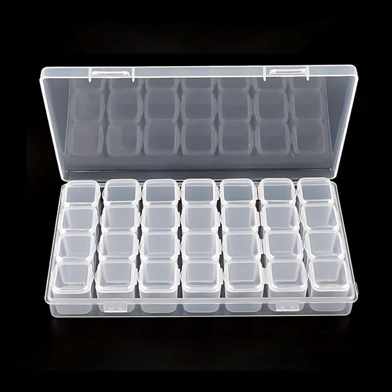 28 Grid Jewelry Storage Container for Rings Earrings Necklaces Beads