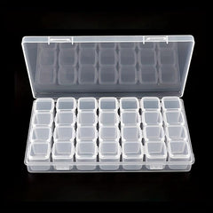 28 Grid Jewelry Storage Container for Rings Earrings Necklaces Beads