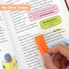 30pcs Mini Sticky Notes 12 Colors Self Adhesive Tiny Note Pad Bulk Tearable Box