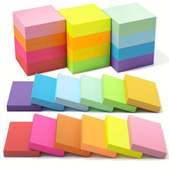 30pcs Mini Sticky Notes 12 Colors Self Adhesive Tiny Note Pad Bulk Tearable Box