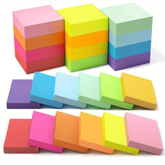 30pcs Mini Sticky Notes 12 Colors Self Adhesive Tiny Note Pad Bulk Tearable Box