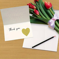 500 Heart Shaped Stickers - 1 Inch Silvery and Golden - Christmas Gift Labels
