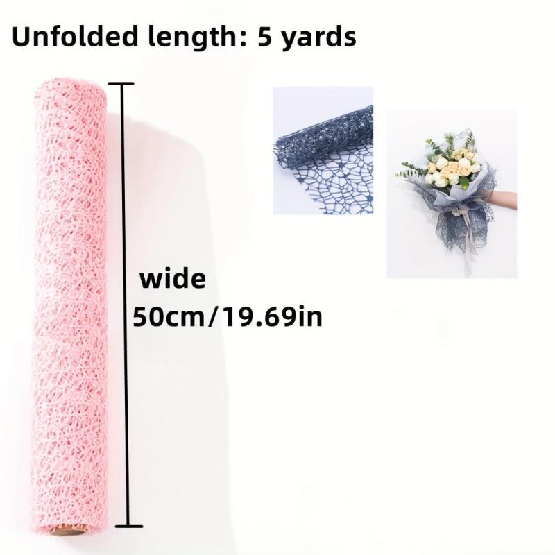 Hollow Bouquet DIY Wrapping Paper Wedding Flower Gift Craft Wrap 5yard