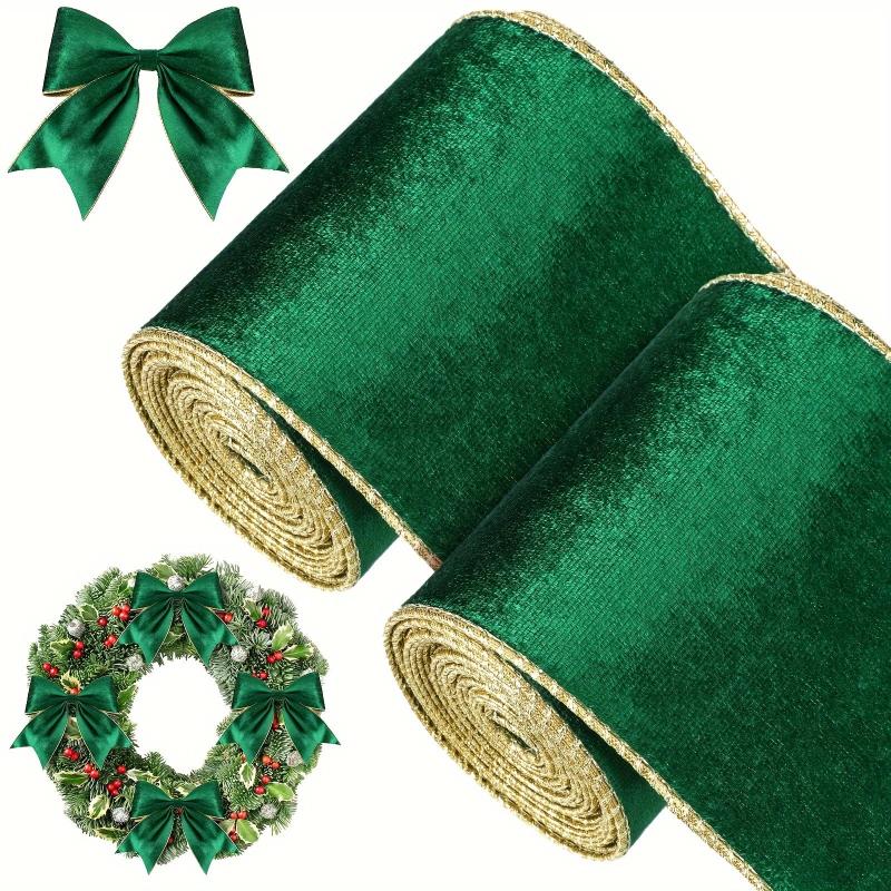 Christmas Velvet Wired Edge Ribbon Trim Wrapping Ribbon Craft Fabric Ribbon