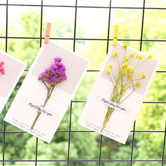 1pc Gypsophila Dried Flower Mother's Blessing Card