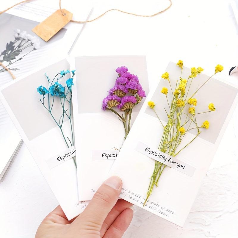 1pc Gypsophila Dried Flower Mother's Blessing Card