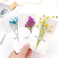 1pc Gypsophila Dried Flower Mother's Blessing Card