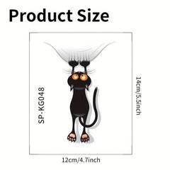 Cartoon Cat Wall Sticker Self Adhesive Bedroom Living Room Switch Decoration