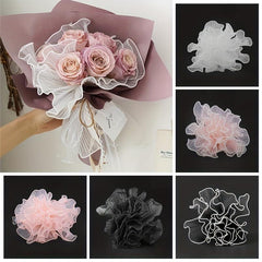 Phnom Penh Pleated Gauze Flower Wrap for Bouquet Packaging