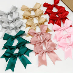 20pcs Satin Ribbon Bows For Weddings Crafts And Decor