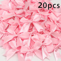 20pcs Satin Ribbon Bows For Weddings Crafts And Decor