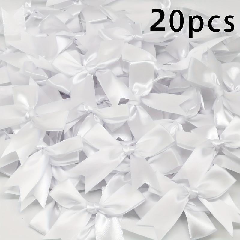 20pcs Satin Ribbon Bows For Weddings Crafts And Decor