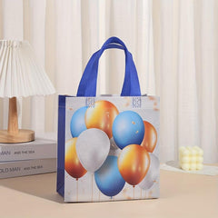 4pcs Waterproof Halloween Balloon Gift Bags, Non Woven, Handles, Shopping