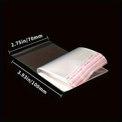 100pcs Self adhesive Bags Opp Self adhesive Self adhesive Strip Bags