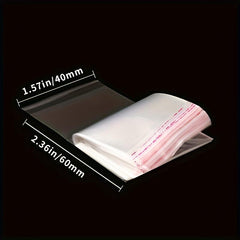 100pcs Self adhesive Bags Opp Self adhesive Self adhesive Strip Bags