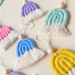67 Meter Colorful Twisted Rope Cotton Yarn For Wall Hanging Plant Hanger
